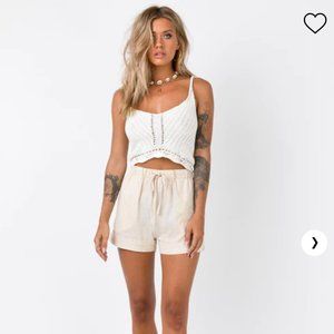 BNWT Princess Polly Serafina Linen Blend Shorts